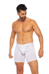 BOXER MICROFIBRA JACQUARD ESPIGA  BLANCO