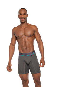 BOXER CLASICO LARGO MICROFIBRA JACQUARD ZAFIRO GRIS  OSC