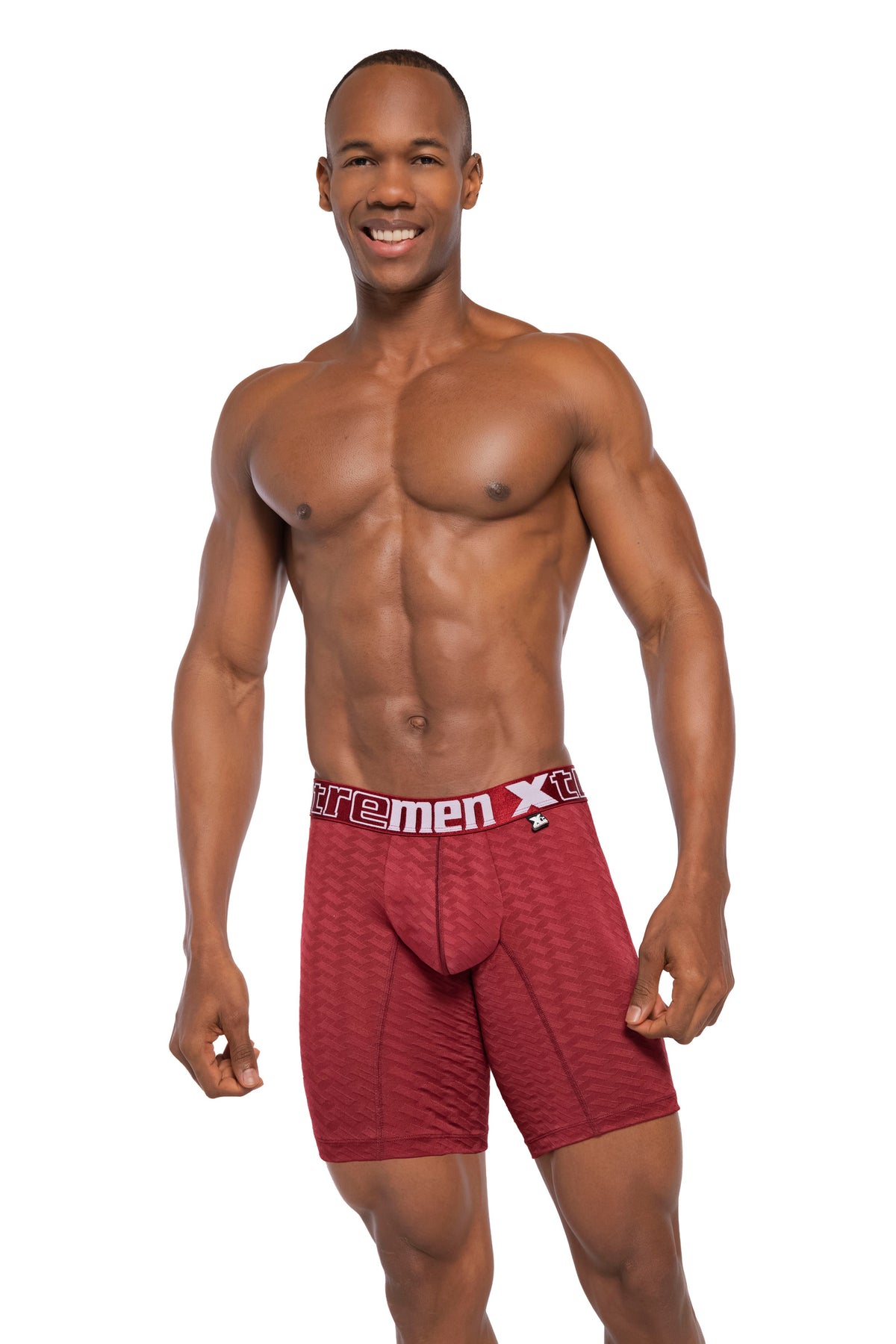 BOXER CLASICO LARGO MICROFIBRA JACQUARD RAYOVINO