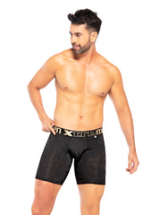 BOXER  CLASICO LARGO MICROFIBRA NAIPE NEGRO