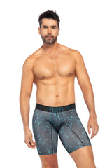 BOXER CLASICO LARGO MICROFIBRA SUBLIMADO THAI NEGRO