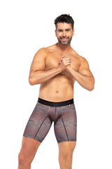 BOXER CLASICO LARGO MICROFIBRA SUBLIMADO OLAS  NEGRO