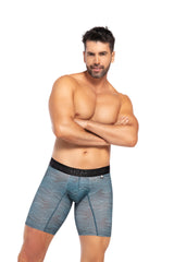 BOXER CLASICO LARGO MICROFIBRA SUBLIMADO OLAS  VERDE