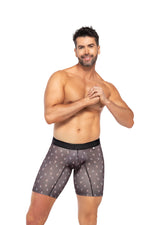 BOXER CLÁSICO LARGO MICROFIBRA SUBLIMADO VELERO NEGRO