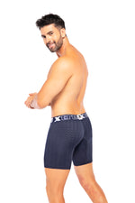 BOXER CLASICO LARGO MICROFIBRA JACQUARD RAYOAZUL OSC