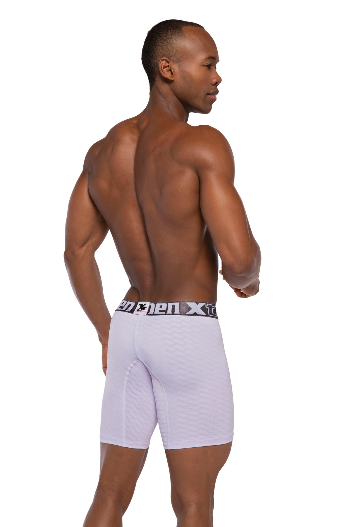 BOXER CLASICO LARGO MICROFIBRA JACQUARD RAYOBLANCO