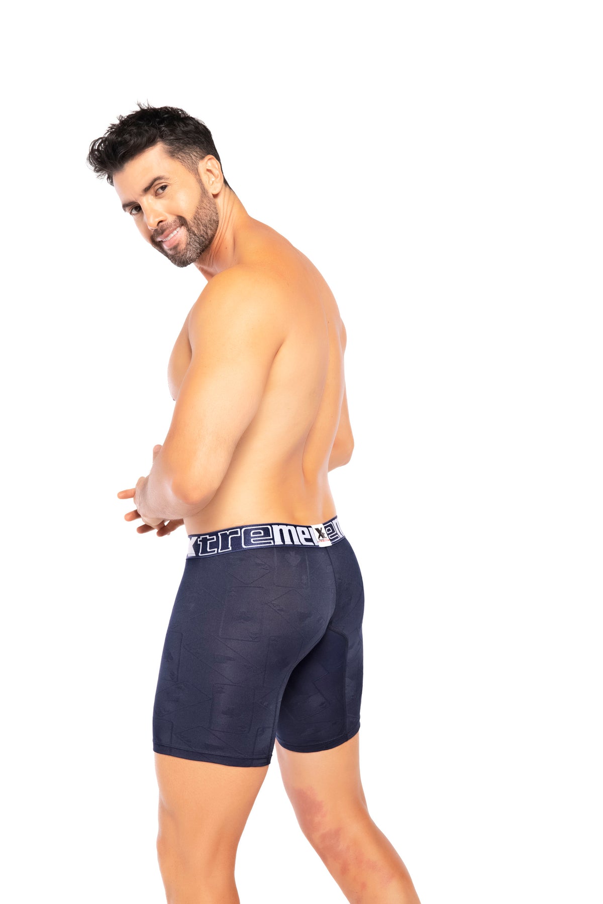 BOXERCLASICO LARGO MICROFIBRA NAIPE AZUL OSC