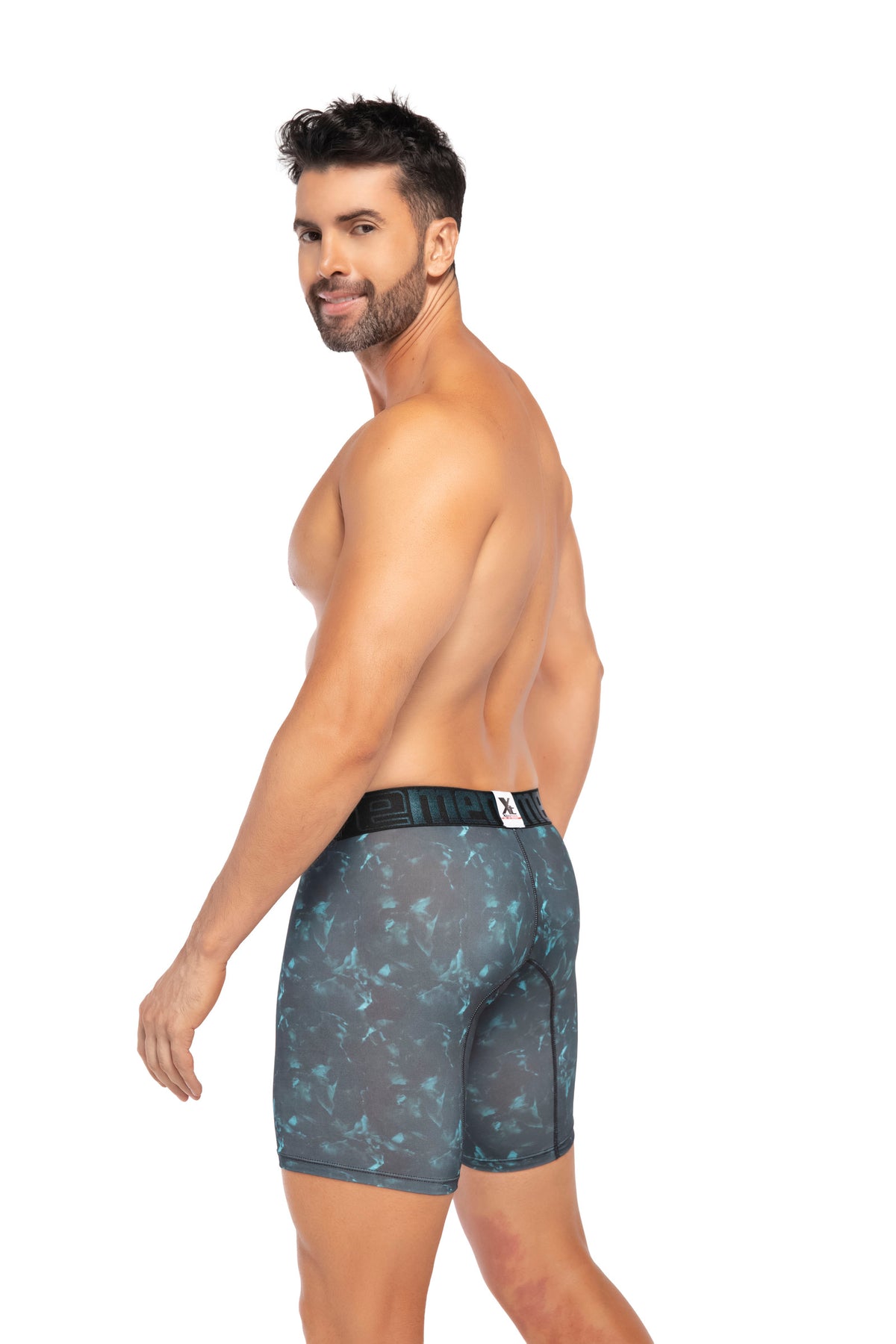 BOXER CLASICO LARGO MICROFIBRA SUBLIMADO THAI NEGRO