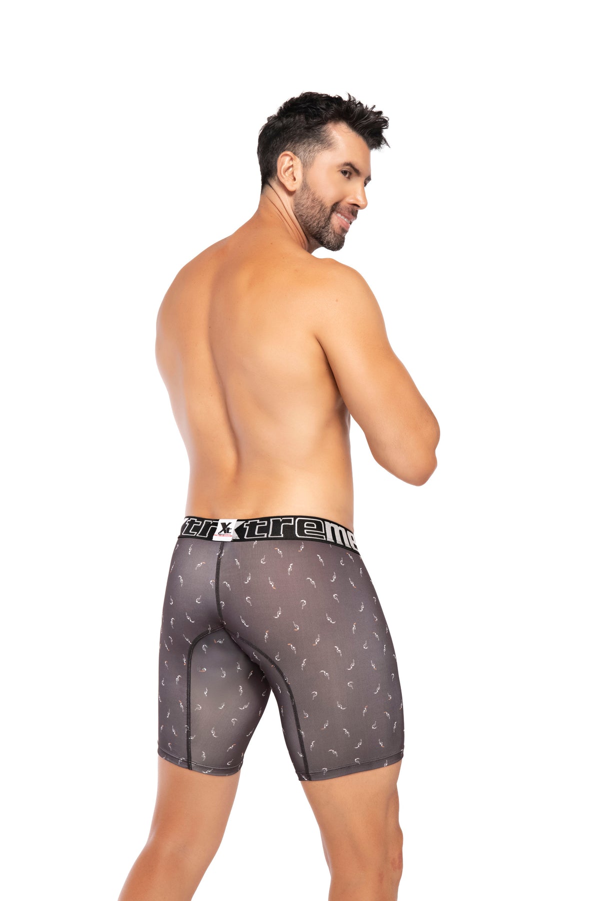 BOXER CLASICO LARGO MICROFIBRA SUBLIMADO TUCAN NEGRO
