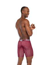 BOXER CLÁSICO LARGO MICROFIBRA SUBLIMADO TUCAN VINO