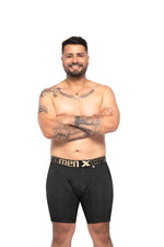 BOXER CLASICOEXTRAGRANDE MICROFIBRAJACQUARDNAIPE NEGRO