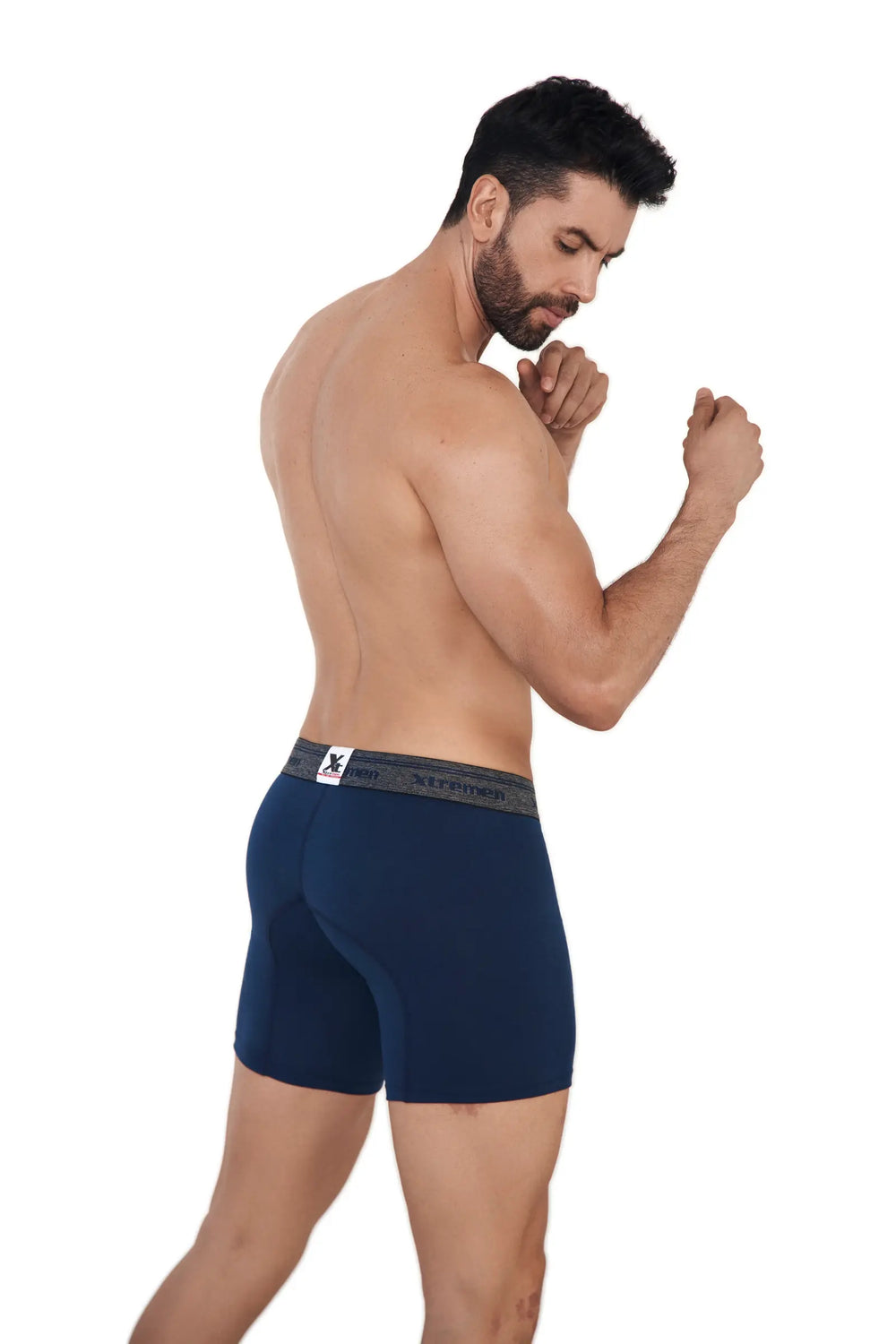 BOXER DEPORTIVO MICROFIBRA FONDO ENTERO AZUL OSCURO