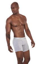 BOXER LARGO CON ABERTURA EN BRAGUETA GRIS JASPE