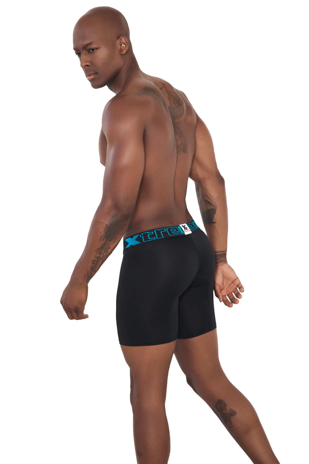 BOXER DEPORTIVO MICROFIBRA FONDO ENTERO NEGRO
