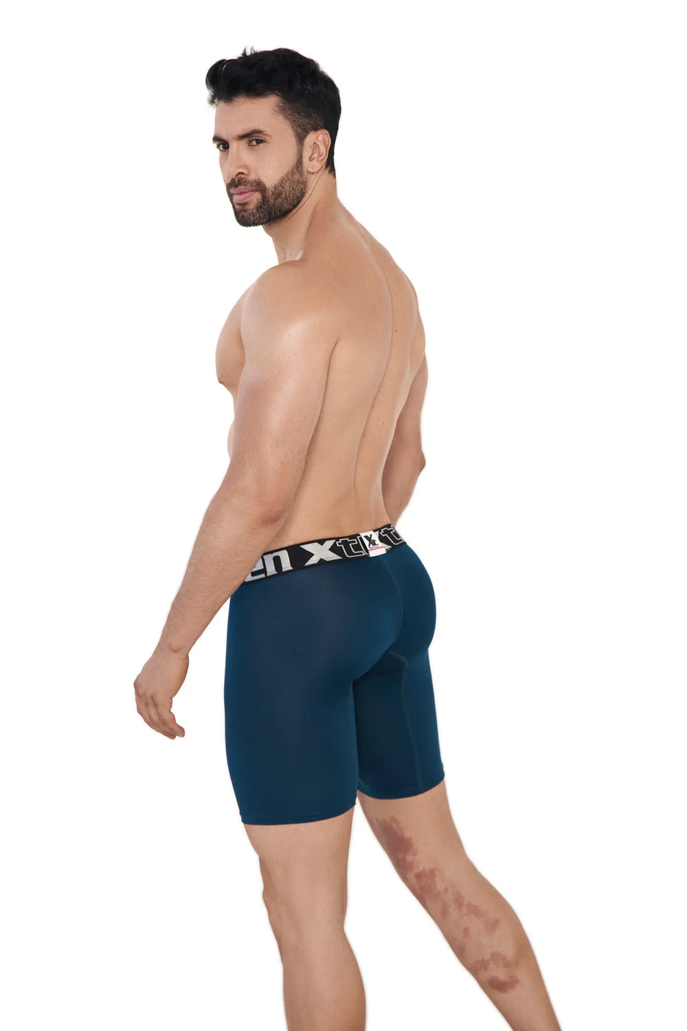 BOXER DEPORTIVO MICROFIBRA FONDO ENTERO PETROLEO