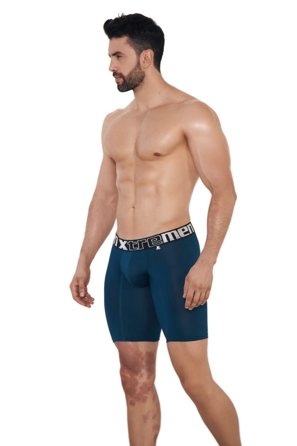 BOXER DEPORTIVO MICROFIBRA FONDO ENTERO PETROLEO