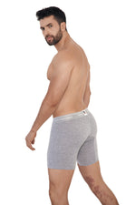 BOXER CLASICO FONDO ENTERO ALGODÓNGRIS JASPE