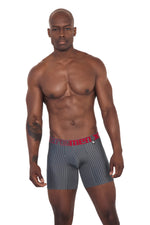 BOXER LARGO MICROF RAYA TIZAGRIS OSCURO