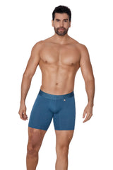 BOXER MICROFIBRA JACQUARD ESPIGA  PETROLEO