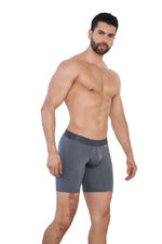 BOXER MICROFIBRA JACQUARD ESPIGA GRIS