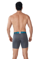 BOXER MICROFIBRA JACQUARD RAYAS GRIS OSCURO