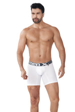 BOXER MICROFIBRA JACQUARD RAYAS BLANCO