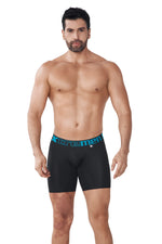 BOXER MICROFIBRA JACQUARD RAYAS NEGRO
