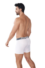 BOXER MICROFIBRA JACQUARD RAYAS BLANCO