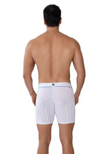 BOXER MICROFIBRA JACQUARD CUBOS BLANCO