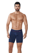 BOXER MICROFIBRA JACQUARD CUBOS AZUL OSCURO