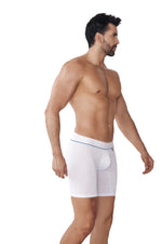 BOXER MICROFIBRA JACQUARD CUBOS BLANCO