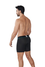 BOXER MICROFIBRA JACQUARD CUBOS NEGRO