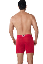 BOXER MICROFIBRA JACQUARD BLOQUES ROJO