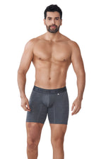 BOXER MICROFIBRA JACQUARD BLOQUES GRIS OSCURO