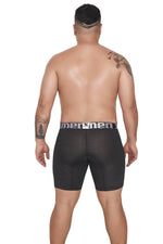 BOXER MICROFIBRA MINIPRINT EXTRAGRANDE NEGRO CON BLANCO
