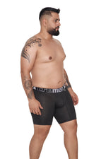 BOXER MICROFIBRA MINIPRINT EXTRAGRANDE NEGRO CON BLANCO