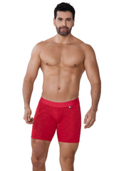 BOXER MICROFIBRA JACQUARD BLOQUES ROJO