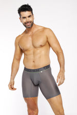 BOXER DEPORTIVO MICROFIBRA MALLA GRIS OSCURO