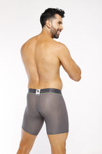 BOXER DEPORTIVO MICROFIBRA MALLA GRIS OSCURO