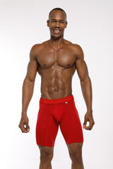 BOXER DEPORTIVO ALGODON F/ENTERO ROJO