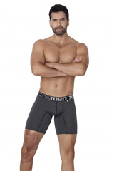 BOXER  MICROFIBRA JASPE 1X1 NEGRO